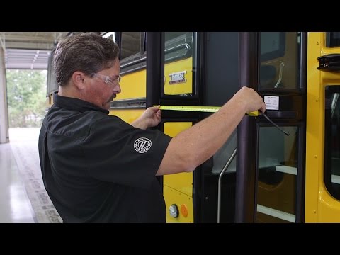 Service Repair Entrance Door Adjustments Thomas Built Buses
