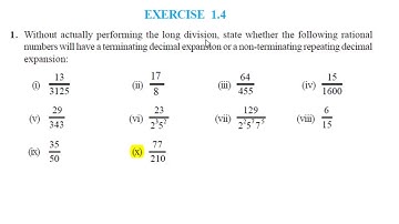 Revisiting Rational Numbers and Their Decimal Expansions | Q01 | Class 10th [Hindi]