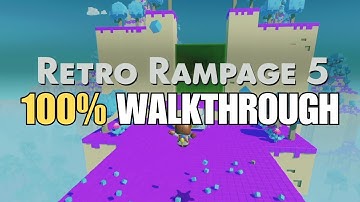 Astro Bot Retro Rampage 5 100% Walkthrough All Collectibles All Bots All Puzzle Pieces PS5 Gameplay
