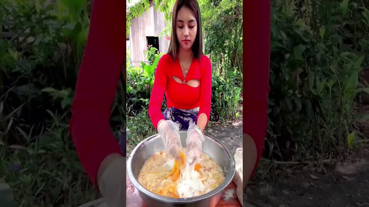 how to make a healthy food for family challenge.outdoor Cooking 