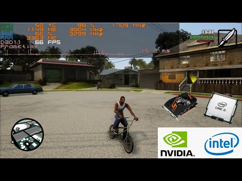 GTA San Andreas Definitive Edition | intel i5 4460 | nVidia GT 1030 | Benchmark