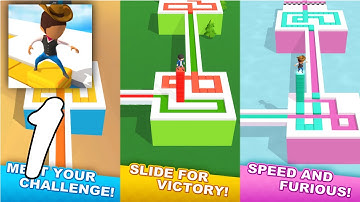 Stack Rail Gameplay Walkthrough #1 - Level 1 ~ 12 (Android, IOS)