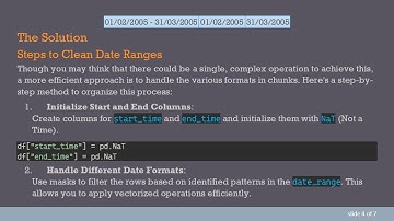 How to Clean Date Ranges in Multiple Formats Using Python Pandas