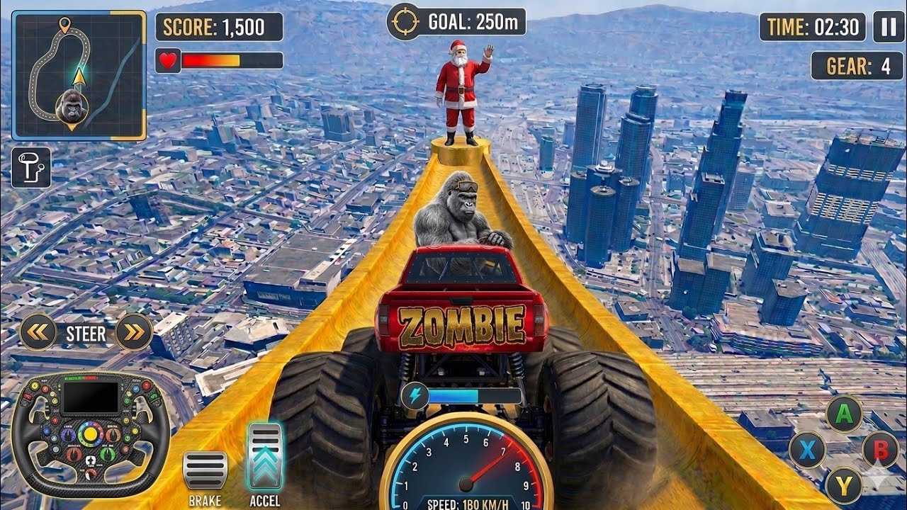 Monster Truck Stunt Mega Ramp🔥- Car Game - Android Gameplay 2026 