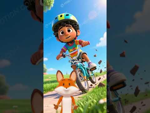 ميمو يتعلم ركوب الدراجة لأول مرة مغامرة ثقة تعلم دراجة إصرار