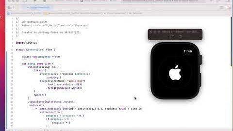 SwiftUI Tutorial - How to create a simple update animation for watchOS using Xcode 12