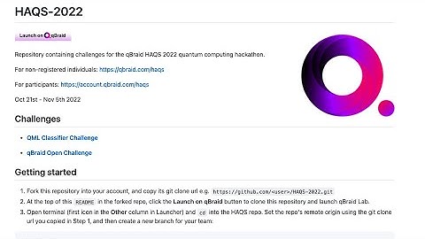 HAQS 2022 Challenge Demo - Getting Started