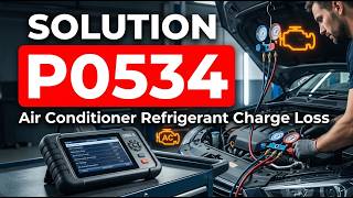 HOW TO FIX P0534 OBD II ERROR CODE - Air Conditioner Refrigerant Charge Loss
