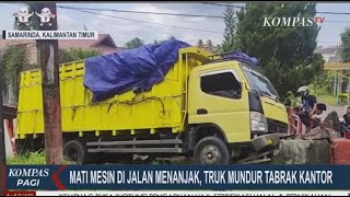 Detikdetik Truk Pengangkut Material Mati Mesin Dan Mundur Tabrak Pagar Lapas