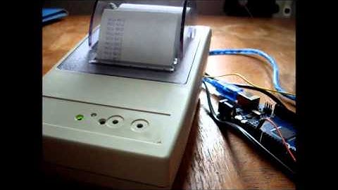 arduino dot-matrix printer