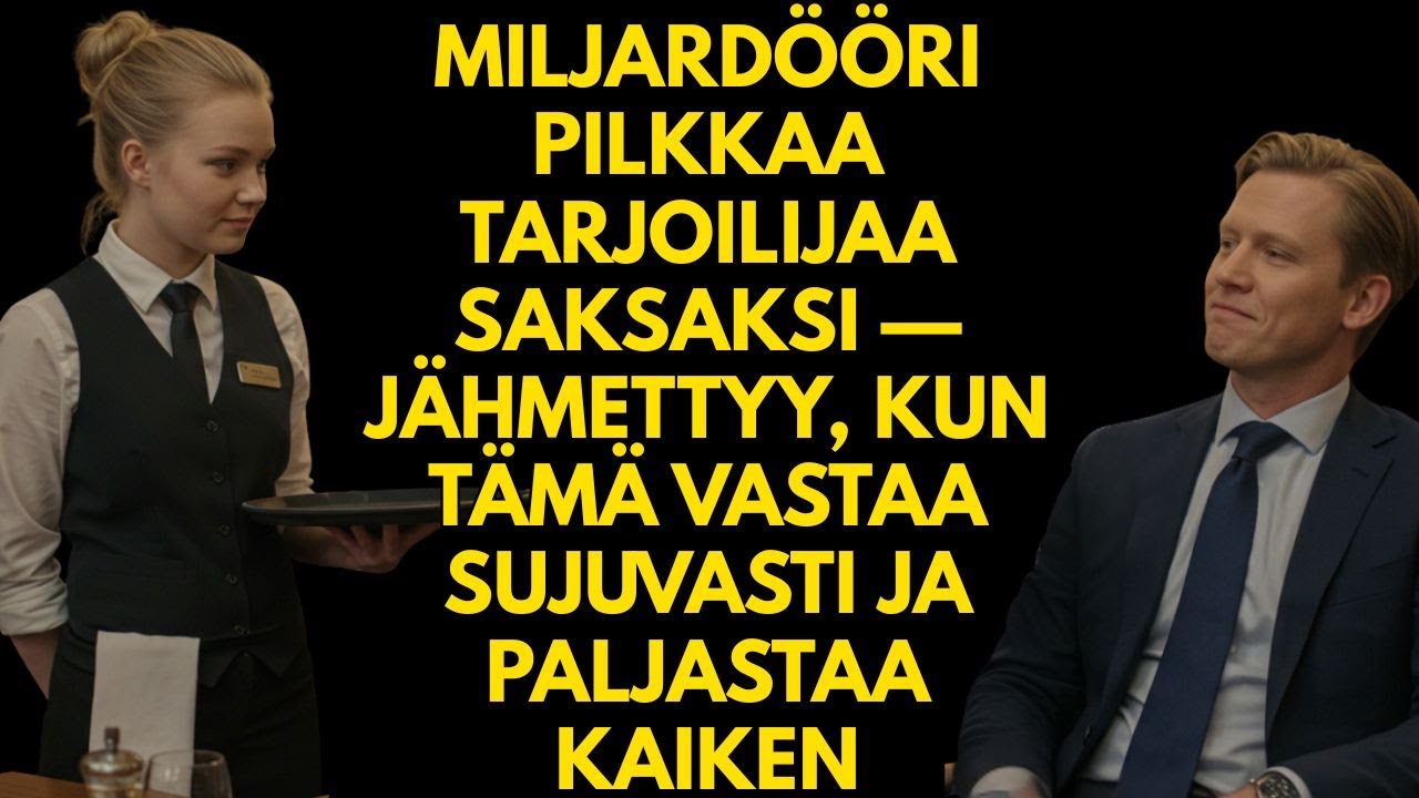 Miljardööri Pilkkaa Tarjoilijaa Saksaksi — Jähmettyy, Kun Tämä Vastaa Sujuvasti Ja Paljastaa Kaiken
