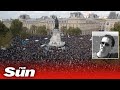 Live: Silent march in memory of beheaded French teacher