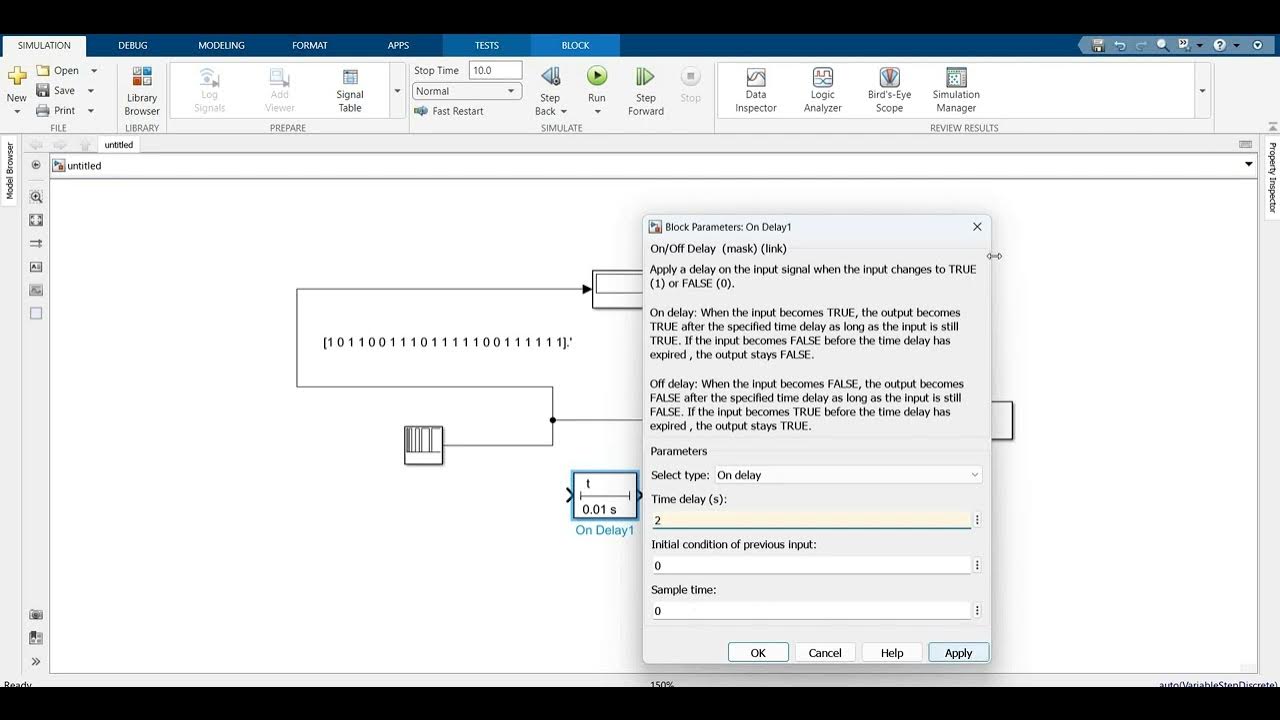 MATLAB 3 ON Delay Timer Matlab Simulink Block YouTube