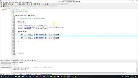 3-  switch case ile 4 işlem yapan program