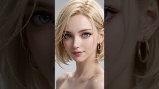 Beautiful Anime Girl 💫  Stunning Blonde Portrait – AI Art & Cinematic Beauty