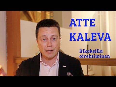 Atte Kaleva: Rikoksilla oirehtiminen on kiertoilmaus