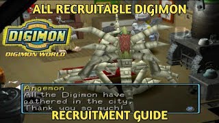 Digimon World PS1 - All Recruitable Digimon (Recruitment Guide) screenshot 3