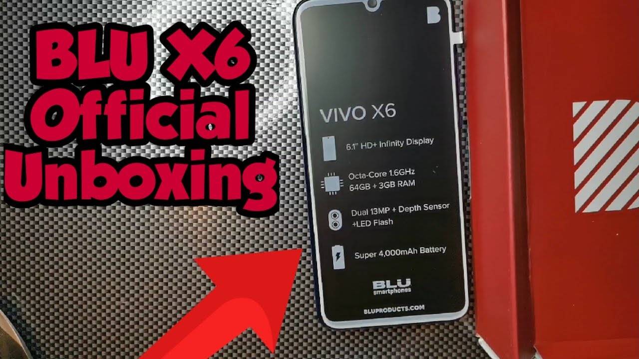 Blu Vivo X6 61” Hd Display 64gb3gb Ram Gradient Blue Official 