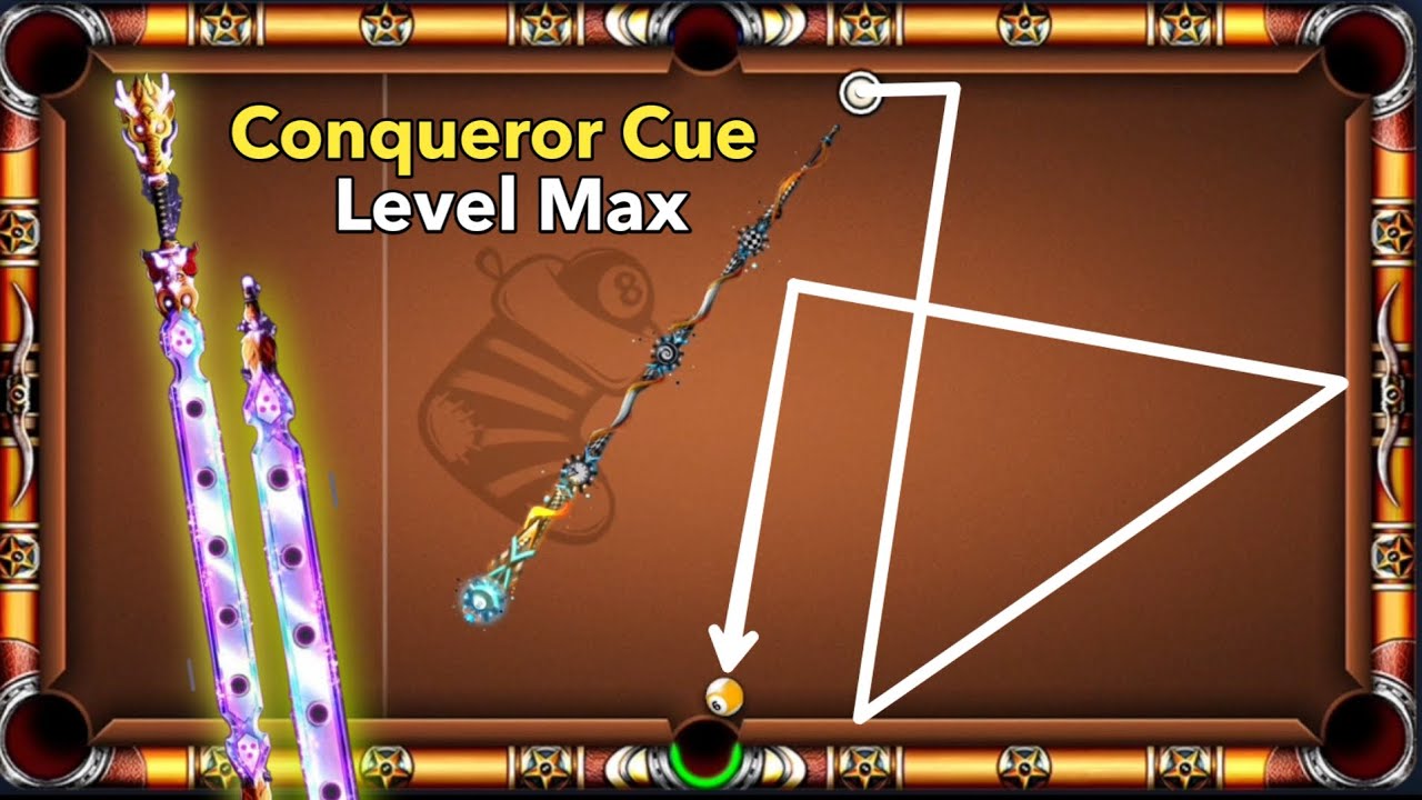 8 Ball Pool--Conqueror Cue 😱 Level Max 🕺🕺(Kamran8bpyt)