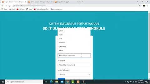 Sistem Informasi Perpustakaan Sekolah Berbasis WEB