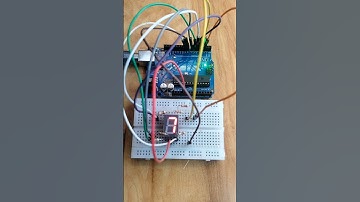 seven show!common Anode 7 segment display with Arduino #shortsvideo #display