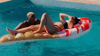 HARMONIZE and BRIANA ️ moments in a SWIMMING POOL.