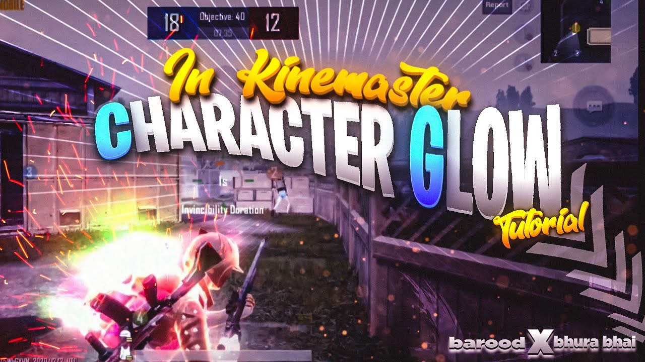 How to do character glow in kinemaster character glow effect