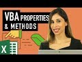 Excel VBA tutorial for beginners: Object Properties & Methods