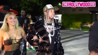 Tyga & His Girlfriend Camaryn Swanson Leave Marshmello's Birthday Party At Hyde In West Hollywood