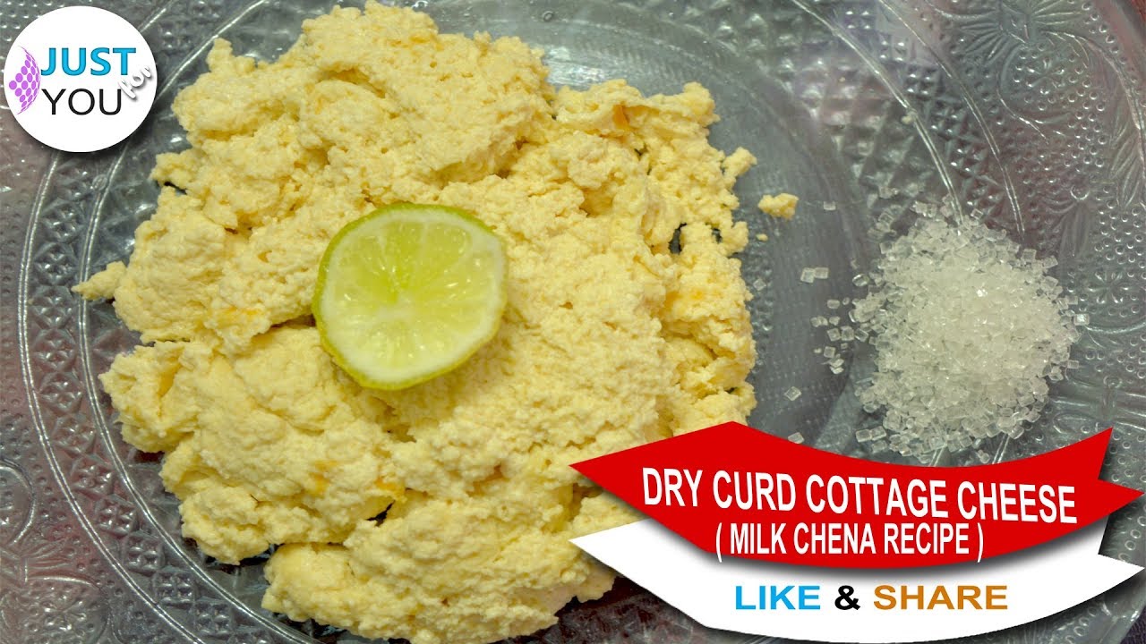 Dry Curd Cottage Cheese Milk Cheese Recipe Youtube