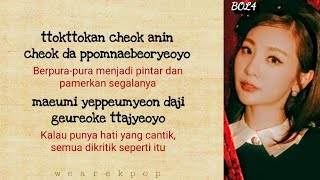 BOL4 (볼빨간사춘기) - Red Lipstick(빨간 립스틱) | Easy Lyrics/Sub Indo