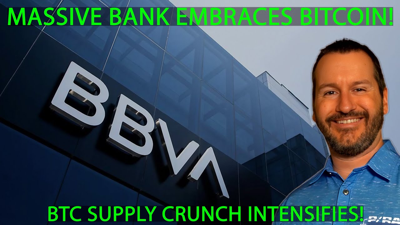 SPAINS SECOND LARGEST BANK EMBRACES BITCOIN! Bitcoin supply crunch gets  even worse too!