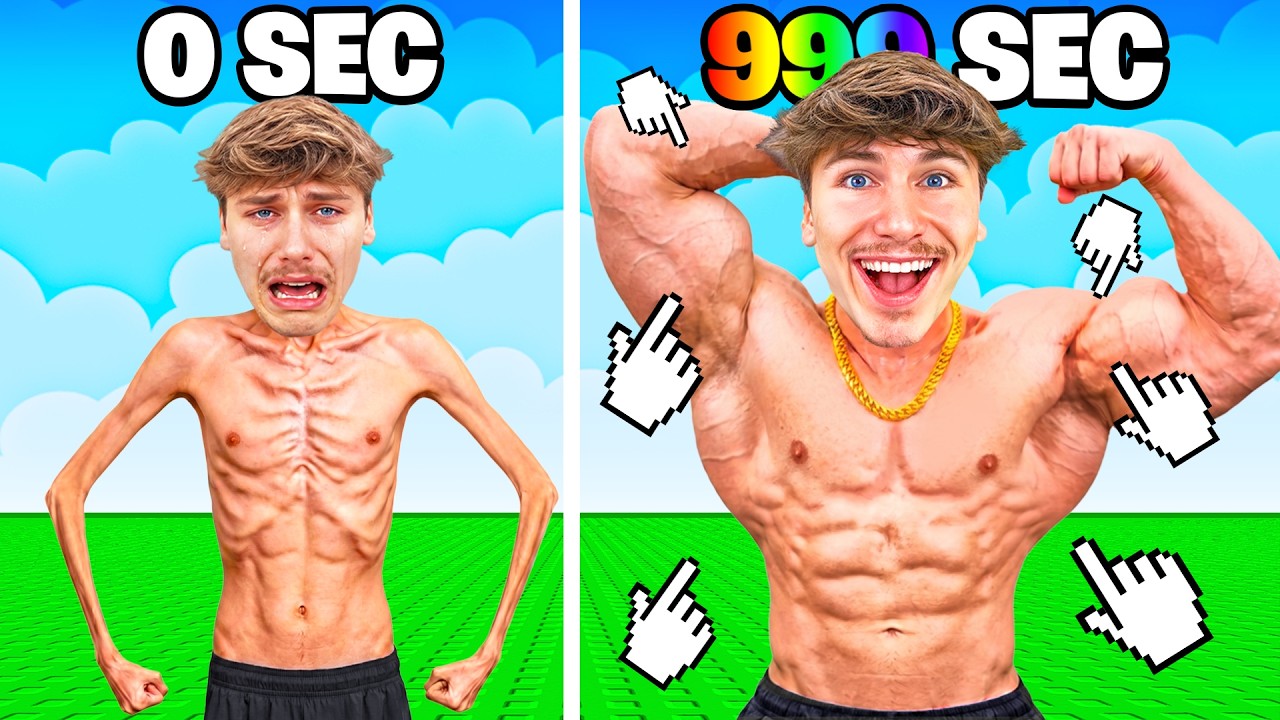 ROBLOX MAIS CHAQUE SECONDE JE DEVIENS + FORT !!
