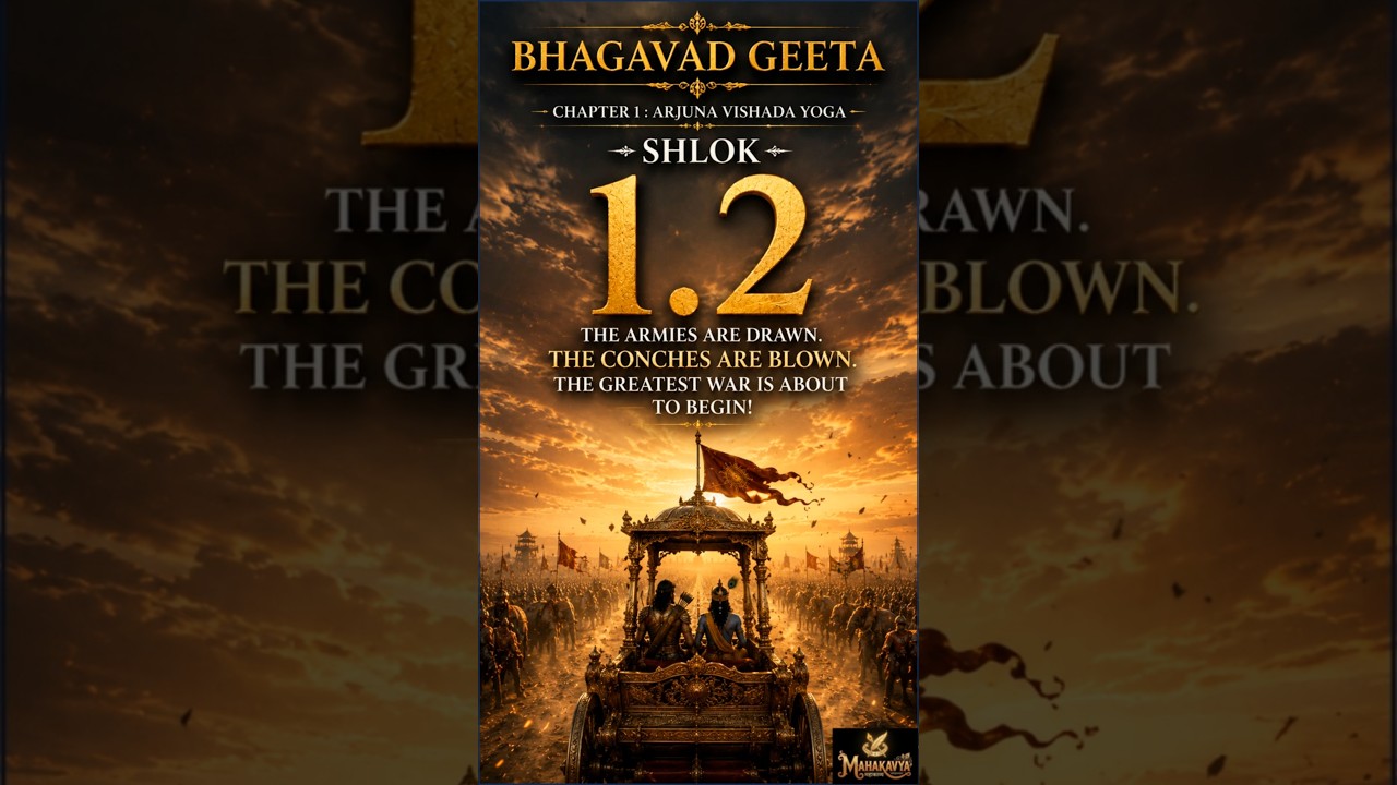 1.02 **Bhagavad Gita Shlok 1.2 | Duryodhana Sees the Pandava Army and Approaches Dronacharya**