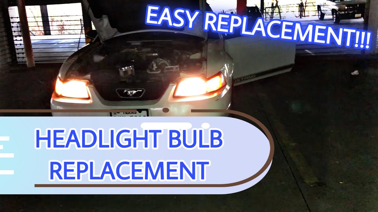 HOW TO REPLACE A HEADLIGHT BULB | 2002 FORD MUSTANG | EASY