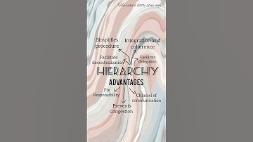 Advantages of Hierarchy #publicadministration #politicalscience