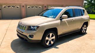 2016 JEEP COMPASS HIGH ALTITUDE LEATHER SUNROOF MOJAVE SAND USED FOR SALE INFO WWW.SUNSETMOTORS.COM