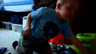 Easton Counting His Underwear And Socks