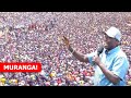 LIVE Gachagua Mega Rally In Kagio Muranga County To Popylarise Wantam Slogan