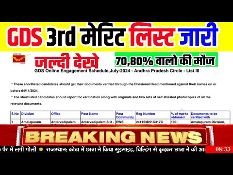 gds 3rd merit