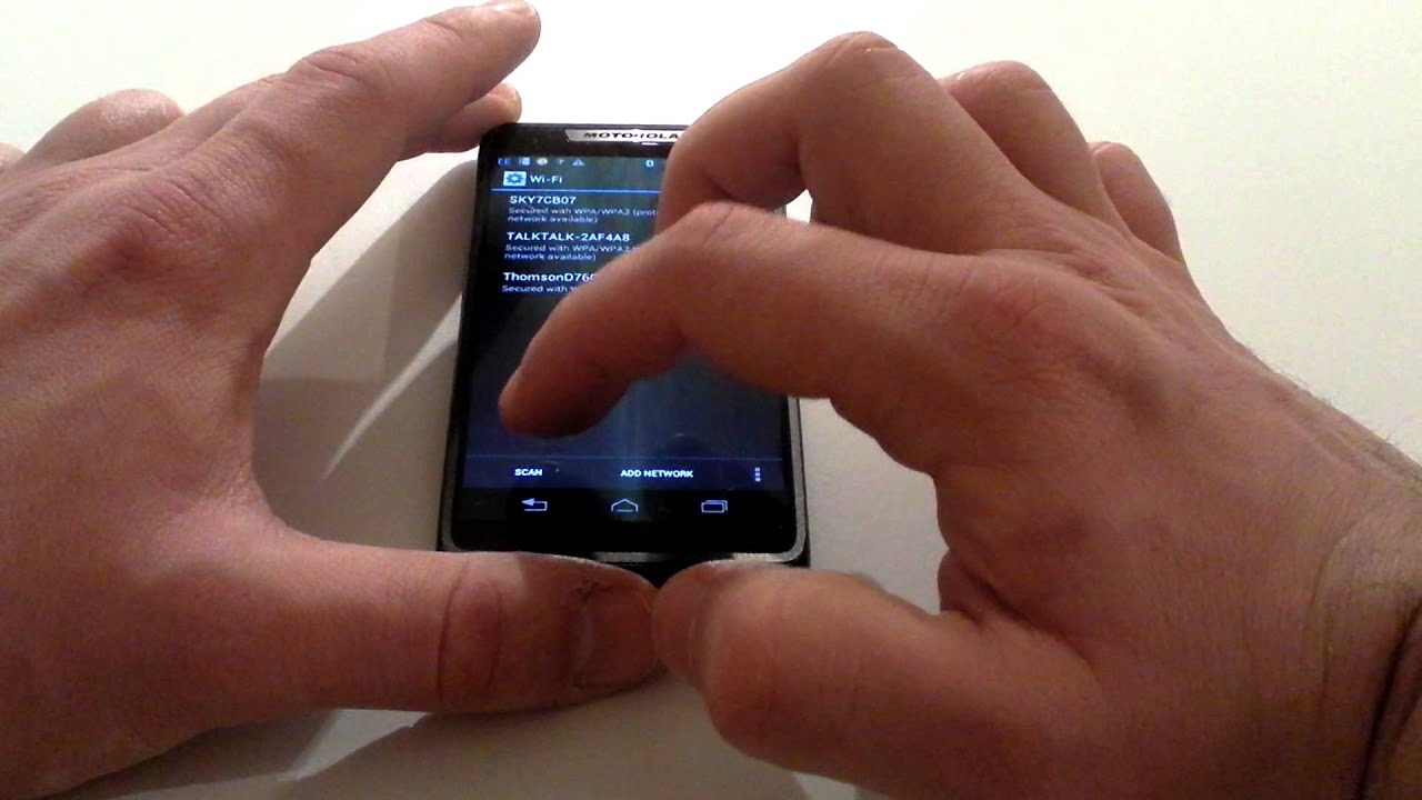 How To Wifi Connection Setup Motorola Razr I YouTube