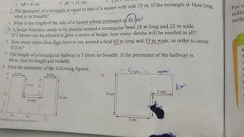 The length of rectangular hallway is 3 times it