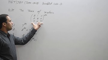 SOLUTION OF QUESTION NO.30, BOOKLET CODE-A, NET-JRF/ JUNE 2018