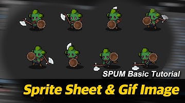 1.6 Exporting sprite sheet & Gif images with SPUM chracter #spum #soonsoon #gamedev #unityasset