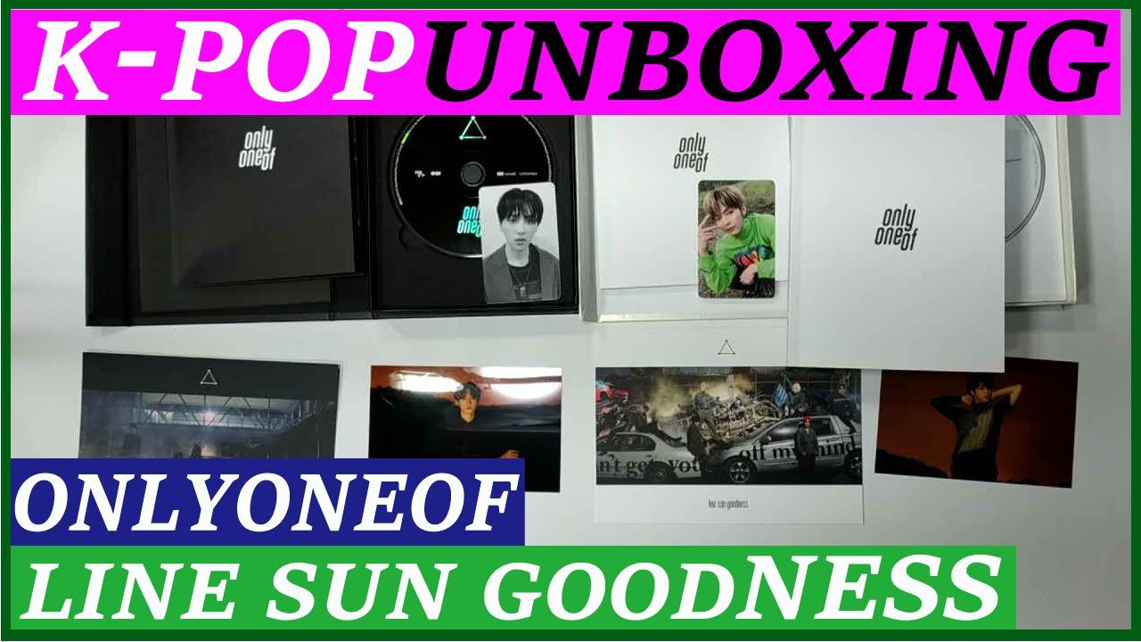 Unboxing OnlyOneOf [line sun goodness] 2nd mini album Kpop Unboxing 온리원오브  케이팝