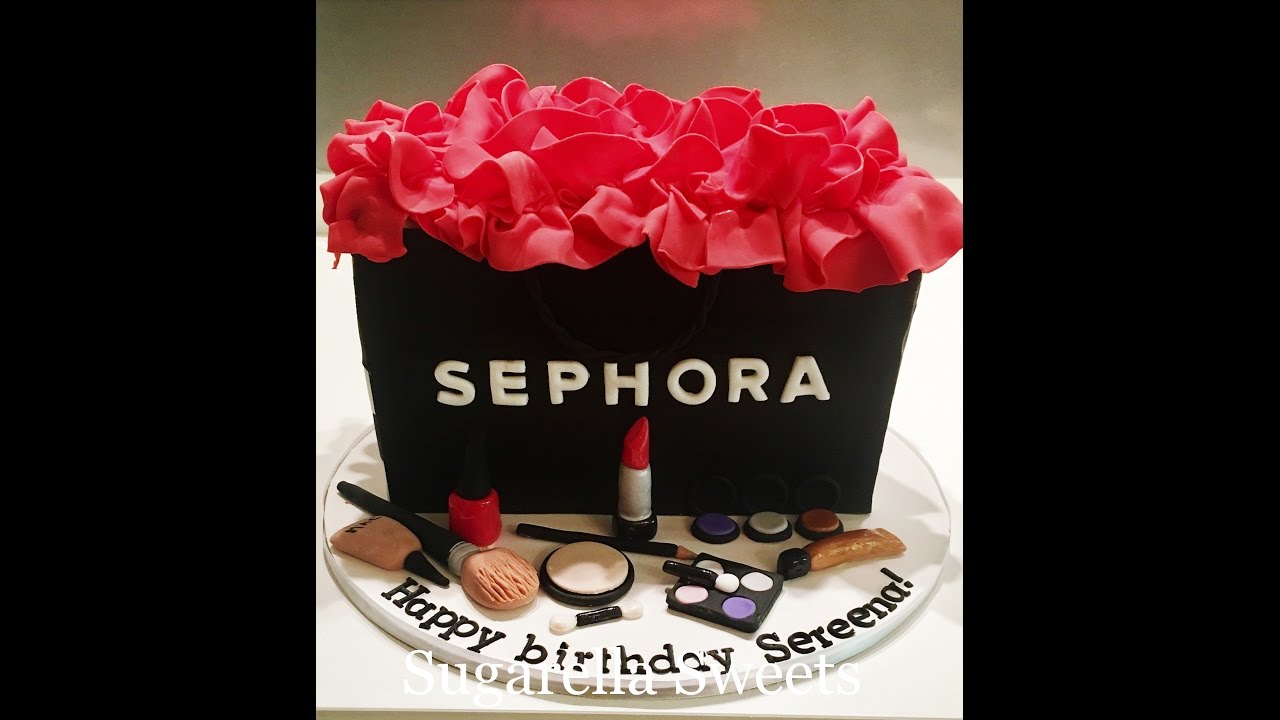 Cake Decorating Tutorial How To Make A Sephora Fondant Makeup Cake