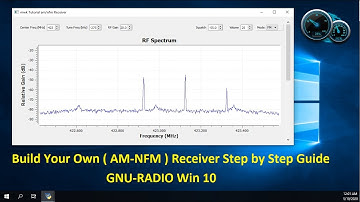 Build Your Own  AM NFM  Receiver Step by Step Guide GNU RADIO Win10