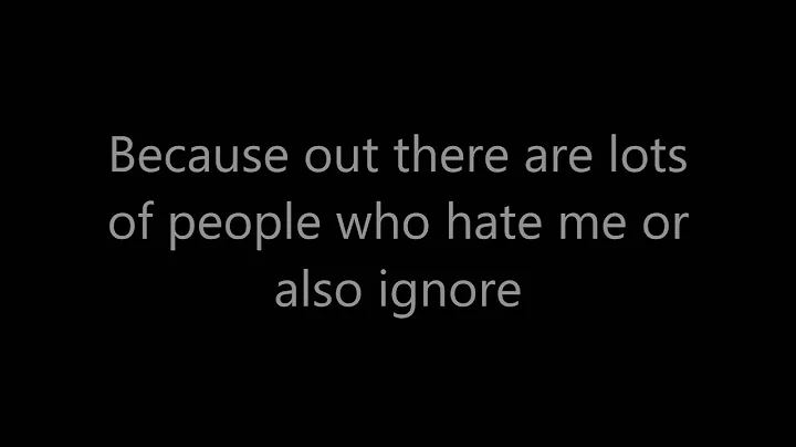 Read (very important)