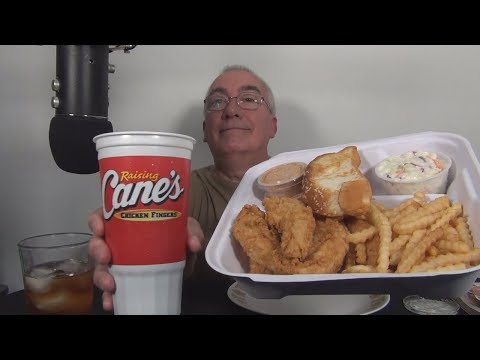 ASMR Eating Raising Cane's Chicken Fingers for First Time