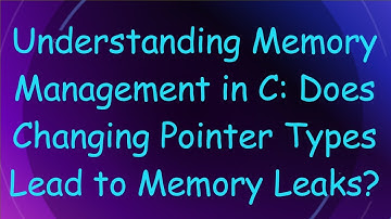 Understanding Memory Management in C: Does Changing Pointer Types Lead to Memory Leaks?